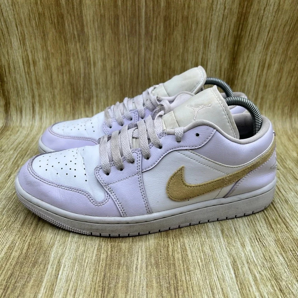 Men's Size 9 Women's 10.5 - Nike Air Jordan 1 Low Barely Grape‎ Shoes DC0774-501